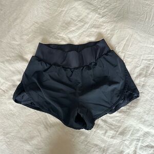 Black running shorts
